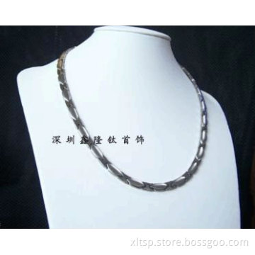 TT23 Health Necklace Titanium Mesh Jewelry